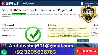 Excel 2021 In Practice - Ch 3 Independent Project 3-4 #independentproject3_4 (MADE EASY)