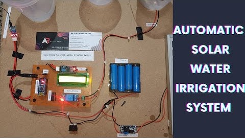 Automatic Water Irrigation system using Arduino.Ar Electro Projects.