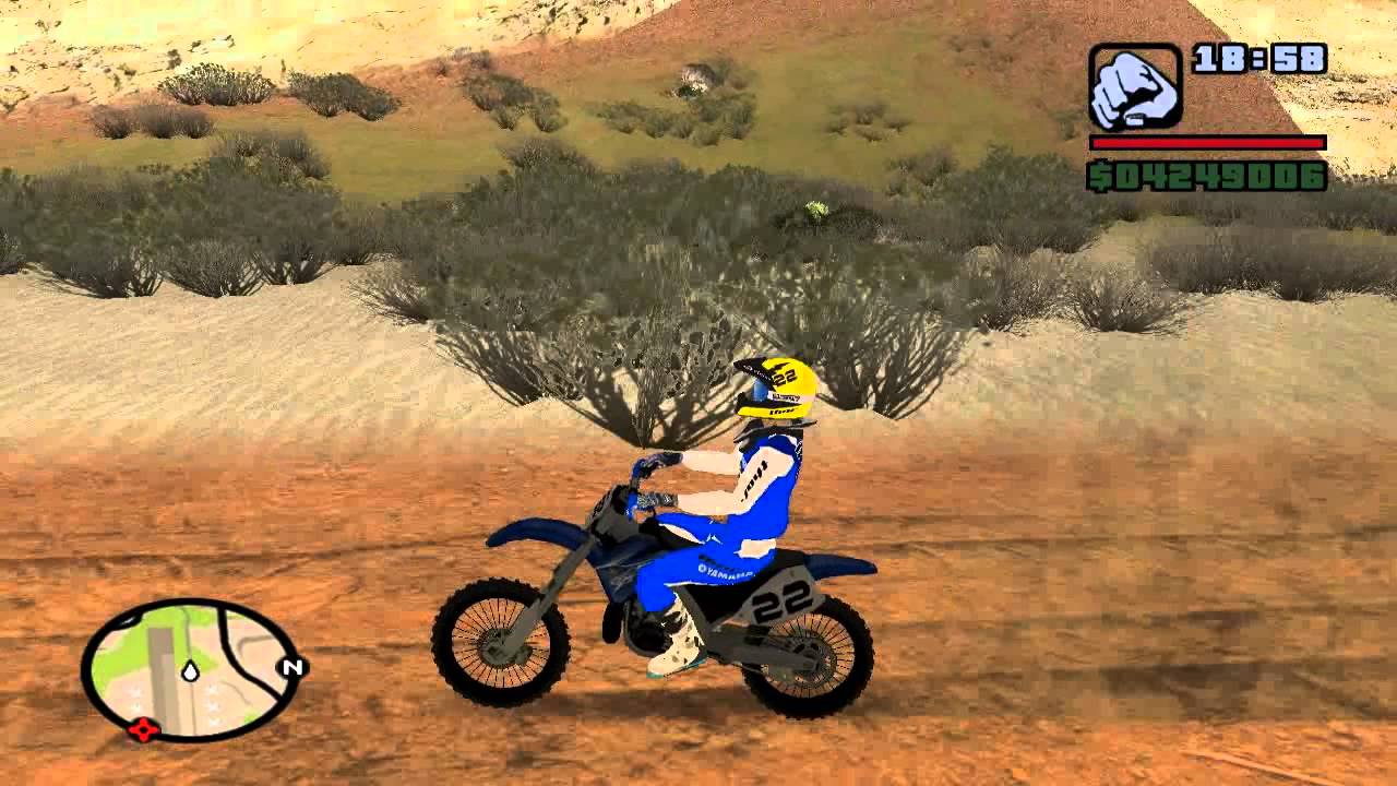 Yamaha YZF-250 Motocross para GTA San Andreas