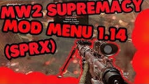 mw2 Supremacy v5 sprx menu 1.14
