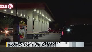 Police investigating fatal shooting at gas station as possible self defense