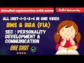 Personality Development and Communication One shot video| Full syllabus Covered | Delhi University