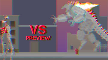 Mechagodzilla Vs Siren Head Preview | Stick Nodes Animations |