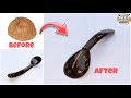 Making a Unique Spoon Using a Coconut Shell 🤪