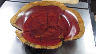 #161 Woodturning a 17 inch Endgrain Cedar Bowl Part 2