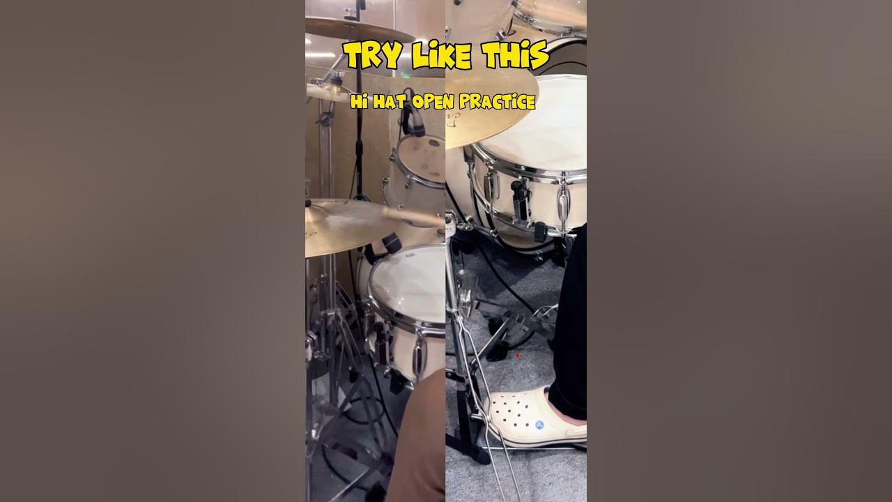 (드럼 연습) 하이헷 오픈 연습 Hihat Open Practice (설명 참고) YouTube