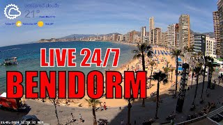 Benidorm Live Beach Cam 🇪🇸 Streamed 13th May 2024 (1)