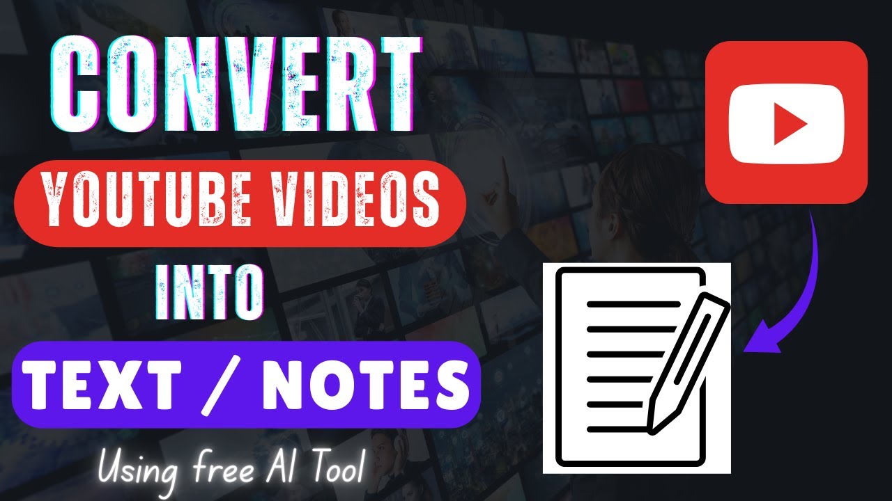 Convert Any YouTube Video Into Text or Notes 🤩 | Generate Transcript, Summary or Mind Map