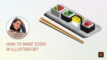 How to make Sushi in Adobe illustrator?