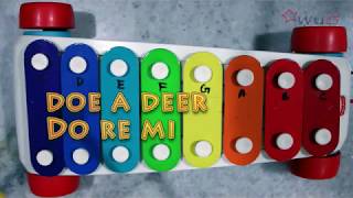 How To Play Doe A Deer Nursery Rhymes On Children Toy Xylophone