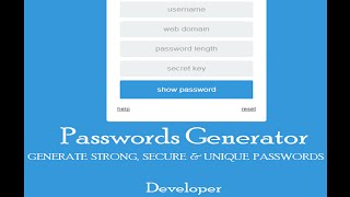 Password Generator JavaScript