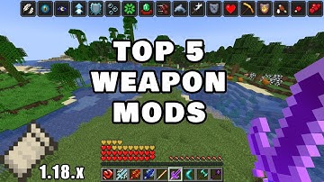 Minecraft Java 1.18.1 Top 5 Best Fabric Weapons Combat Mods 1.18.1 Minecraft