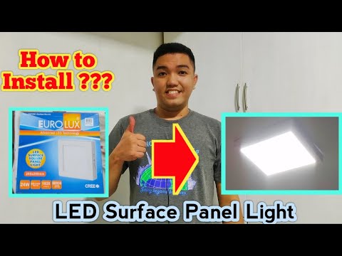 How To Install LED Surface Square Panel Light (ElectroLux)