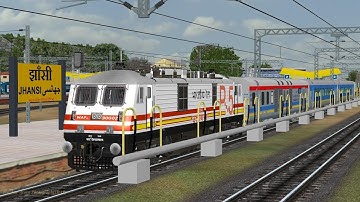 GATIMAAN EXPRESS II SHUNTING & FIRST DEPARTURE FROM JHANSI IN MSTS Open Rails