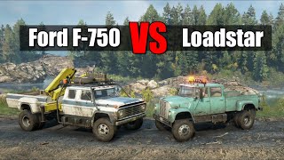 Snowrunner Ford F750 VS Loadstar 1700 | Unreleased scout