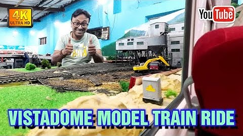Indian Railways Vistadome Model Train Ride |  HO Scale Model Train Ride | WAP7 Model | train videos