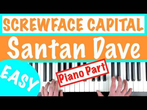 How to play SCREWFACE CAPITAL -  Dave EASY SLOW Piano Tutorial