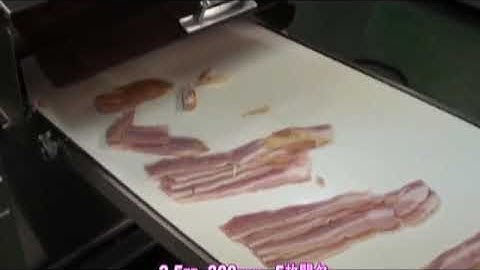 Máy thái thịt mát  NYL-310V2 ( Bacon slicer test )