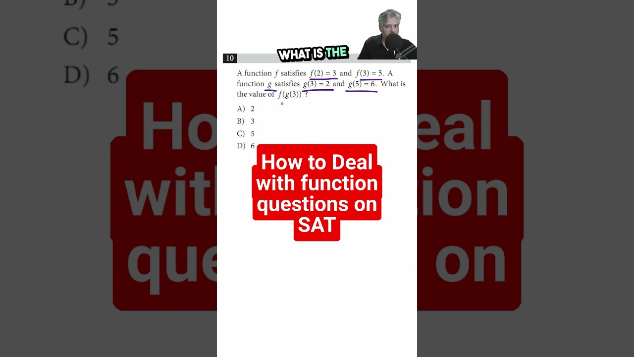 Function of a Function Question on SAT Math #algebra #maths #satmath