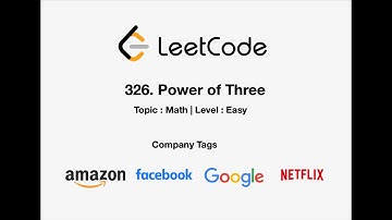 Leetcode #326 Power of Three | April LeetCoding Challenge 2021 - Day 27 | Java