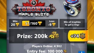 Toronto Maple Suite 1 - 8 ball arena 🎱. #8ballarena #8ballpool #gaming #gameplay #gamingvideos  screenshot 1