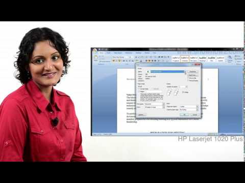 HP LaserJet 1020 Plus - Duplex Printing Documents From Applications