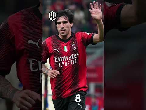 Sandro Tonali Left AC Milan In TEARS To Newcastle 💔⚽️ #football #soccer #shorts