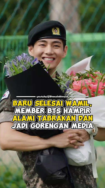 Baru selesai wamil, member BTS hampir alami tabrakan dan jadi gorengan media #kpop #shorts