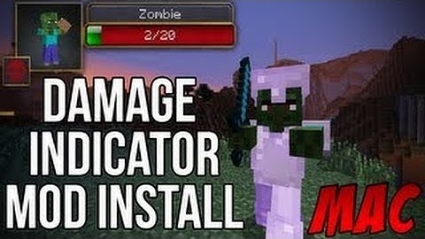 Minecraft 1.7.2 - How To Install The Damage Indicator Mod (Mac)