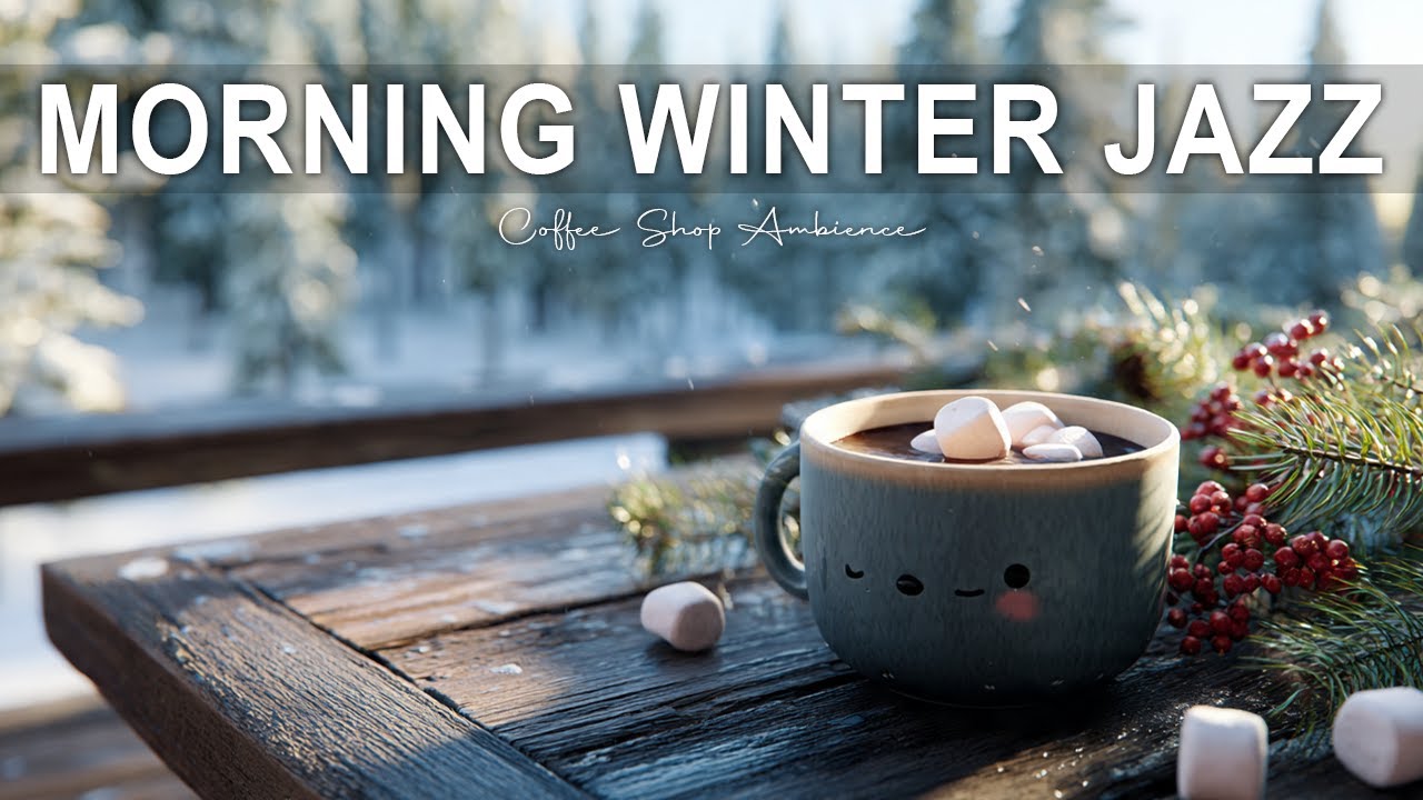 Morning Winter Jazz❄ Coffee Shop Ambiance & Sweet Bossa Nova instrumental for Relaxing