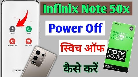 Infinix note 50x 5g power off kaise kare  | How to power on/off setting in infinix note 50x