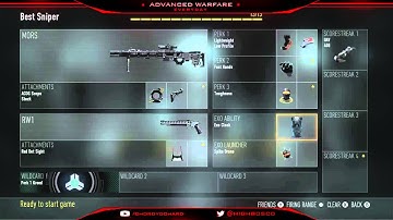 Best Advanced Warfare Sniper Quickscoping Class!? Setup - MORS ACOG w/ Feeds