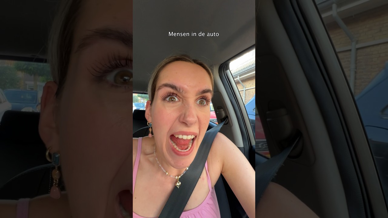 Mensen op straat VS in de auto😵😂