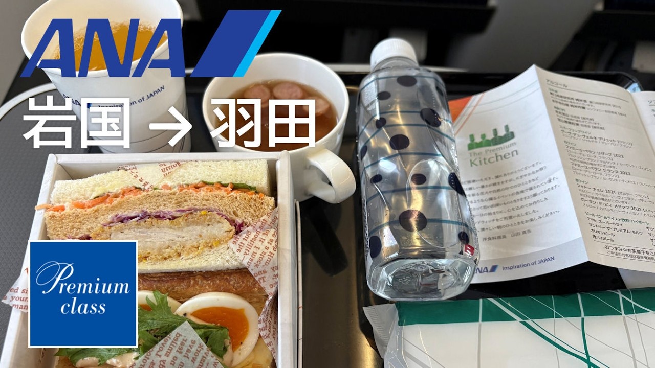 【ANAプレミアムクラス】ANA634便、岩国空港→羽田空港 A320-200 JA211A