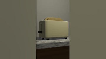 Blender, Burnt Toast Animation #shorts