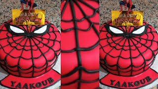 كيك ديزاين سبيدرمان لأعياد الميلاد بطريقة مبسطة و شكل احترافي   spider man cake design ideas