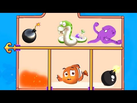 fish rescue game pull the pin fish game Android iOS game
