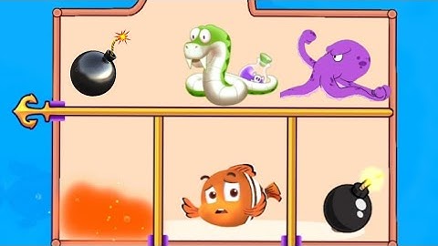 fish rescue game pull the pin fish game Android iOS game