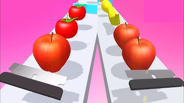 Slicer Runner Game! Very Satisfying and Relaxing ASMR Slicing Video