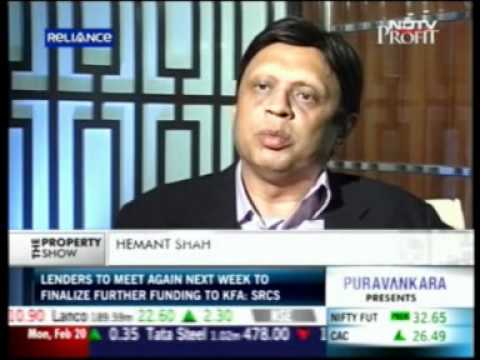 Mr. Hemant Shah, Chairman, Hubtown's Interview on  NDTV Profit The Propety Show