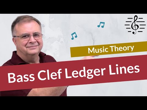 Reading Bass Clef Ledger Lines - Music Theory