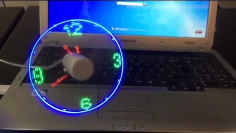 Sashtime USB LED Clock Fan