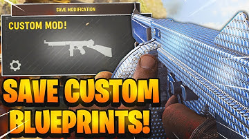 VANGUARD: How to Create "CUSTOM BLUEPRINTS" In the GUNSMITH! (How to Save Custom Blueprints/Mods)