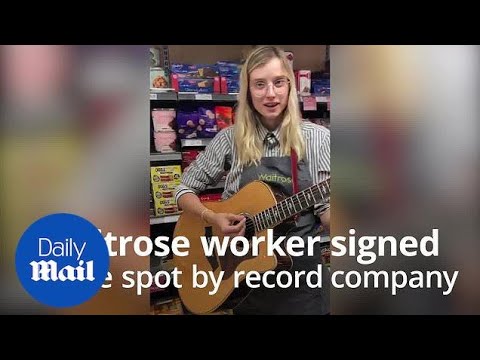 Waitrose worker signed by music manager after impromptu performance