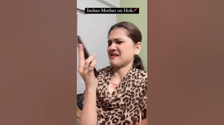 Happy Holi🖍️❤️#shortvideo #holi #holifestival #mom #funnyvideo #youtubeshorts #momlife #happyholi