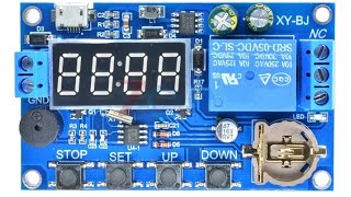 Disparo del temporizador de ciclo de pl/ástico Circuito del interruptor del temporizador M/ódulo de rel/é electr/ónico Apagado retardado XY-LJ02