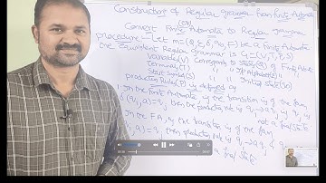 Het omzetten van eindige automaten naar reguliere grammatica || Procedure || Voorbeeld || Constru...