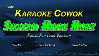 Sekuntum Mawar Merah Versi Farel Prayoga (Karaoke Lirik) Nada Cowok