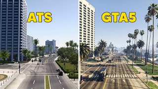 GTA5 Los Santos vs ATS Los Angeles - Map Comparison