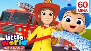 Pemadam Kebakaran Menyelamatkan Kemah | Kartun Anak | Little World Bahasa Indonesia